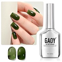 Gaoy Jelly Gel Nail Polish 16Ml Sheer Green Translucent Soak Off Gel Polish Uv Light Cure For Nail Art Diy 2138 Everglade Gre