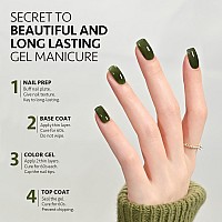 Gaoy Jelly Gel Nail Polish 16Ml Sheer Green Translucent Soak Off Gel Polish Uv Light Cure For Nail Art Diy 2138 Everglade Gre