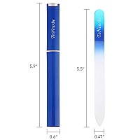 Glass Nail File In Case Crystal Nail File Glass Fingernail File Manicure Nail Care Gradient Color Czech Glass File Doubles