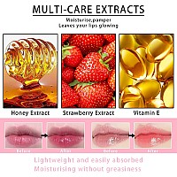 2Pcs Lip Mask Overnight Honeystrawberry Moisturizing Repair Sleeping Lip Balm Fade Lip Lines Bee Lip Balm Hydrating Prevent