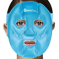 Relaxcoo Cold Face Eye Mask Ice Pack Reduce Face Puff Dark Circles Gel Hot Cold Compress Face Spa For Woman Sleeping Pressure