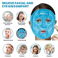 Relaxcoo Cold Face Eye Mask Ice Pack Reduce Face Puff Dark Circles Gel Hot Cold Compress Face Spa For Woman Sleeping Pressure