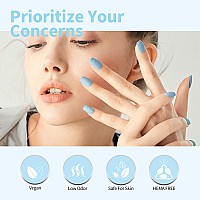 Canni 6Pcs 9Ml Pastel Gel Nail Polish Set White Pink Light Blue Gel Polish Kit Candy Milky White Colors Diy At Home Salon Chris