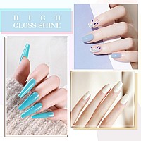 Canni 6Pcs 9Ml Pastel Gel Nail Polish Set White Pink Light Blue Gel Polish Kit Candy Milky White Colors Diy At Home Salon Chris