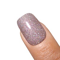 Imtiti Glitter Silver Gel Nail Polish 15Ml Sparkle Silver Color Uvled Soak Off Gel Polish Salon Diy Nail Art Design Manicure G