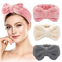 Mimitoou 3 Packs Hairband For Women Face Wash Headband For Skincare Spa Headband For Shower Makeup Headband For Teens Trend