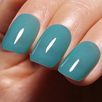 Imtiti Sheer Blue Green Gel Nail Polish Jelly Blue Green Translucent Color Uvled Soak Off Gel Polish For Diy Nail Art Manicure