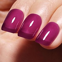 Imtiti Sheer Purple Gel Nail Polish Jelly Purple Translucent Color Uvled Soak Off Gel Polish For Diy Nail Art Manicure And Ped