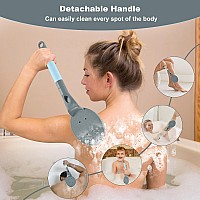 Back Scrubber For Shower 217 Detachable Shower Brushgentle Exfoliating Easy To Clean And Stimulates Blood Circulation For