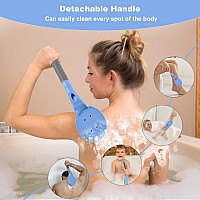 Back Scrubber For Shower217 Detachable Shower Brushgentle Exfoliating Easy To Clean And Stimulates Blood Circulation For