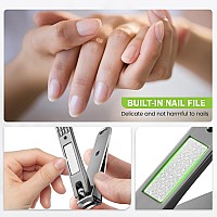 Bezox Stylish Fingernail Clippers Set Precision Cutting Finger Nail Clippers Adult For Thick Nails Ergonomic Design Nail Cutte