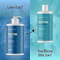 Volumizing Biotin Shampoo For Thinning Hair Thin Hair Shampoo With Rosemary Argan And Essential Oils For Hair Care Vegan Sul