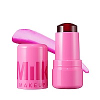 Milk Makeup Cooling Water Jelly Tint Burst Poppy Pink 017 Oz Sheer Lip Cheek Stain Buildable Watercolor Finish 10