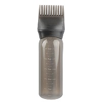 Framendino Black Hair Color Applicator Root Comb Applicator Bottle With Scalp For Salon Home