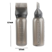 Framendino Black Hair Color Applicator Root Comb Applicator Bottle With Scalp For Salon Home