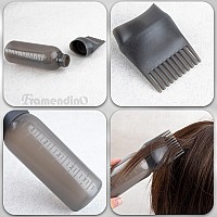 Framendino Black Hair Color Applicator Root Comb Applicator Bottle With Scalp For Salon Home