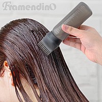 Framendino Black Hair Color Applicator Root Comb Applicator Bottle With Scalp For Salon Home