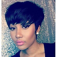 Aiweise Short Wigs Human Hair Pixie Cut Wig Human Hair Short Human Hair Wigs For Black Women Glueless Short Black Natural Hair P