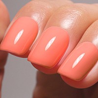 Imtiti Coral Orange Gel Nail Polish 15Ml Neon Orange Color Gel Polish Soak Off Led Nail Polish Gel Nail Art Design Manicure Sal