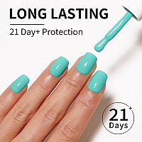 Firedeep Green Blue Gel Nail Polish 16Ml Cyan Color Aqua Soak Off Uv Led Nail Gel Polish Spring Summer Nail Art Starter Manicure