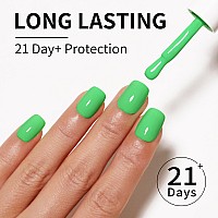 Firedeep 16Ml Gel Nail Polish Pastel Green Color Soak Off Uv Led Nail Gel Polish Spring Summer Nail Art Starter Manicure Salon D