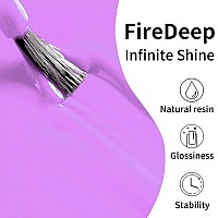 Firedeep 16Ml Bright Purple Gel Nail Polish Pastel Lilac Purple Color Soak Off Uv Led Nail Gel Polish Spring Summer Nail Art Sta