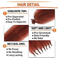 Springy Afro Twist Hair 8 Inch 3 Packs Pre Fluffed Marley Twist Braiding Hair For Black Women 8 Inch 350