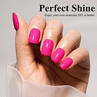 Imtiti Pink Gel Nail Polish 1Pcs 15Ml Neon Pink Color Gel Polish Soak Off Led Nail Polish Gel Nail Art Design Manicure Salon Di