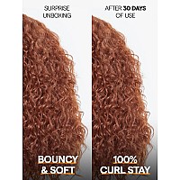 Gorgius Shaggy Haircuts Curly Wig With Bangs Ginger Brown Wigs Crafted With Stylearchive Technology Premium Fiber Remy Human