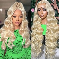 Fayniss 22Inch Blonde Wig Human Hair 13X6 613 Lace Front Wig Human Hair 180 Density Hd Swiss Body Wave Lace Front Glueless Wigs