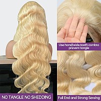 Fayniss 22Inch Blonde Wig Human Hair 13X6 613 Lace Front Wig Human Hair 180 Density Hd Swiss Body Wave Lace Front Glueless Wigs