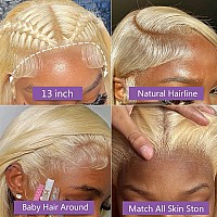 Fayniss 22Inch Blonde Wig Human Hair 13X6 613 Lace Front Wig Human Hair 180 Density Hd Swiss Body Wave Lace Front Glueless Wigs