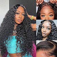 Binrris Wear And Go Glueless Wig Human Hair 13X4 Water Wave Wig Pre Cut Hd Lace 180 Density Lace Front Wig Human Hair Pre Plucke