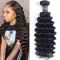 Amella Loose Deep Wave Bundles Human Hair 3 Bundles 22 20 18Inch 100 Unprocessed Brazilian Virgin Human Hair Bundles Deep Wave