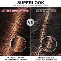 Superlook Wear And Go Glueless Wig Pre Plucked 12A 220 Density Highlight Lace Front Wig Human Hair 6X5 Pre Cut Ombre Lace Front