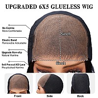 Superlook Wear And Go Glueless Wig Pre Plucked 12A 220 Density Highlight Lace Front Wig Human Hair 6X5 Pre Cut Ombre Lace Front