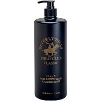 BHPC Classic by Beverly Hills Polo Club, 33.8 oz 3-in-1 Hair & Body Wash & Conditioner for Men