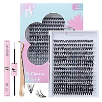 Diy Lash Extension Kit Lash Clusters Kit D Curl 816Mm Mix Waterproof Lash Clusters Kit Individual Lashes With Bond And Seal An