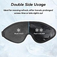 Behoomi Cooling Eye Mask Gel Eye Mask Cold Eye Ice Pack Reusable Ice Mask Cool Relaxation No Freeze Comfort Snug Fit Cold