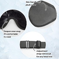 Behoomi Cooling Eye Mask Gel Eye Mask Cold Eye Ice Pack Reusable Ice Mask Cool Relaxation No Freeze Comfort Snug Fit Cold