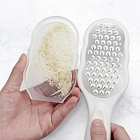 Foot File Callus Remover Stainless Steel Foot Scrubber And Heel Scraper For Dead Skin Removal Pedicure Tool For Dry Wet Fee