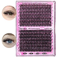 Yawamica Eyelash Clusters 4050D Wispy Lash Clusters 1420Mm Lash Extension D Curl Individual Lashes Cluster Eyelash Extensions