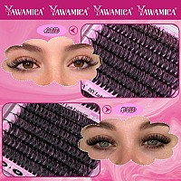 Yawamica Eyelash Clusters 4050D Wispy Lash Clusters 1420Mm Lash Extension D Curl Individual Lashes Cluster Eyelash Extensions