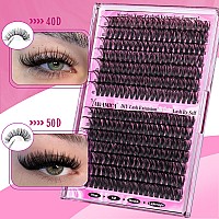 Yawamica Eyelash Clusters 4050D Wispy Lash Clusters 1420Mm Lash Extension D Curl Individual Lashes Cluster Eyelash Extensions