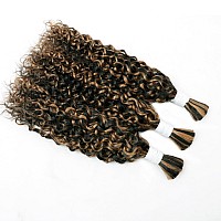 Liqusee Water Wave Curly 1B30 Human Braiding Hair 100G One Bundlepack Bulk Human Hair For Braiding No Weft Micro Human Hair Br