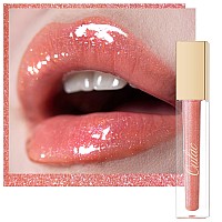 Oulac Peach Lip Gloss Highshine Moisturizing Lip Gloss Oil Colorful Shade Liquid Lipstick Nonstick Cup Glitter Lipstick Lip Ti