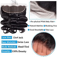 12A Human Hair Bundles With Frontal 18 20 2216 Body Wave Human Hair Bundles With Closure Body Wave 3 Bundles Human Hair With