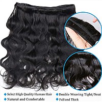 12A Human Hair Bundles With Frontal 18 20 2216 Body Wave Human Hair Bundles With Closure Body Wave 3 Bundles Human Hair With