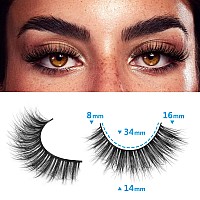 False Eyelashes Wispy Lashes Natural Fake Eyelashes Cat Eye Lashes That Look Like Extensions Fluffy Mink Lashes Pack By Tnfvlone