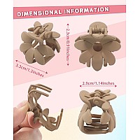 Claw Hair Clips 12Pcs Small Chrysanthemum Clamps For Thin Hair Styling Classic For Women And Girls